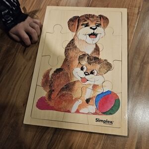 Simplex Wooden Dog Jig Saw Puzzle